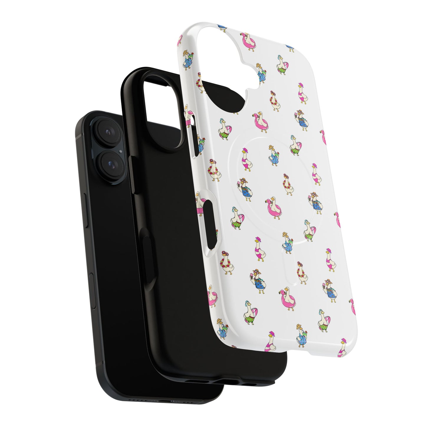 Cute Goose Summer Pattern Tough Magnetic Case