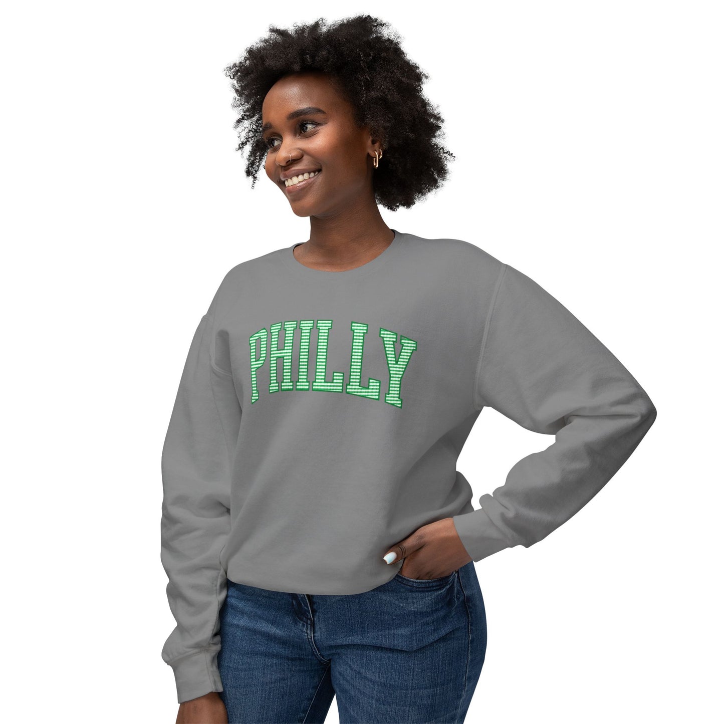 Philly Seersucker Crewneck Sweatshirt