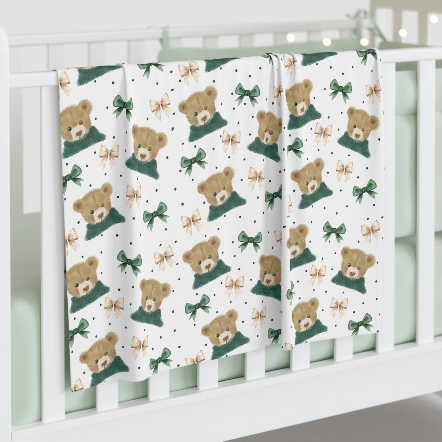 Teddy Bear Baby Swaddle Blanket
