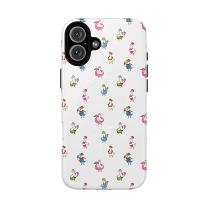 Cute Goose Summer Pattern Tough Magnetic Case