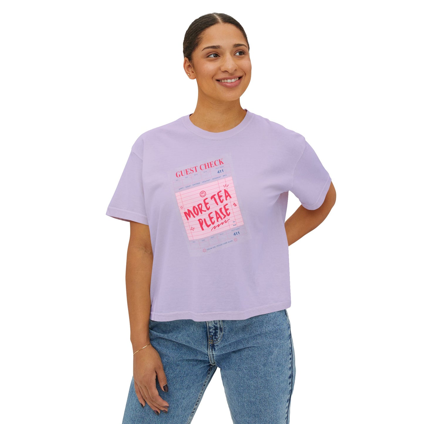 More Tea Please Boxy Tee