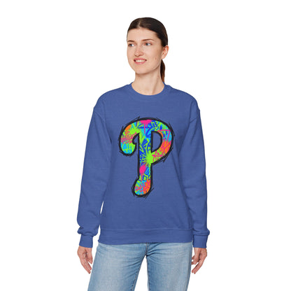 'P' 80s Retro Crewneck Sweatshirt