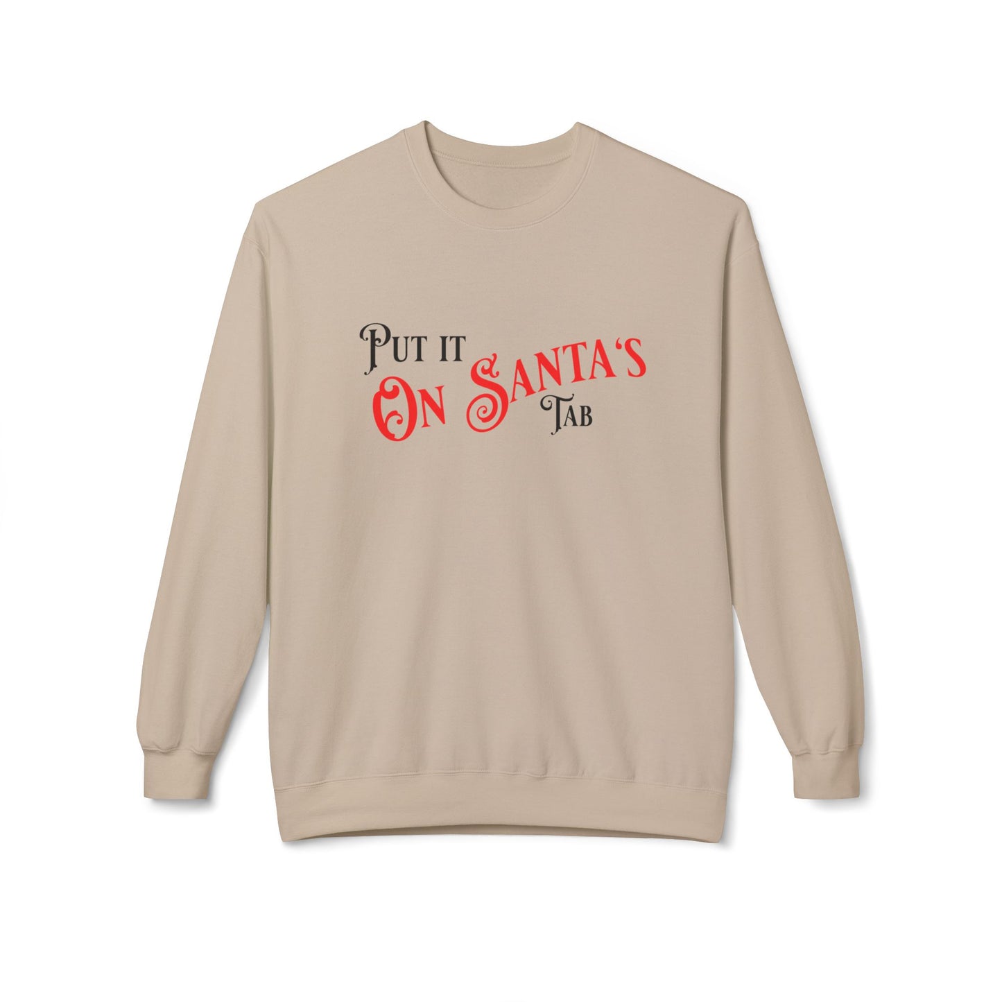 Unisex Santa's Beer Tab Midweight Crewneck Sweatshirt
