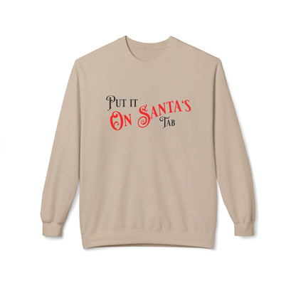 Unisex Santa's Beer Tab Midweight Crewneck Sweatshirt