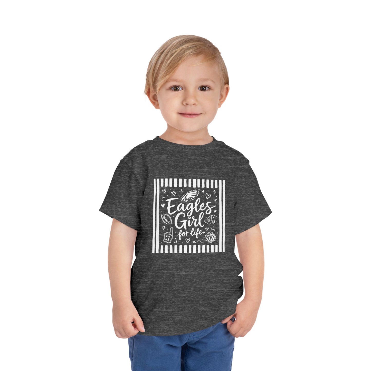 Eagles Girl Collage Toddler Tee