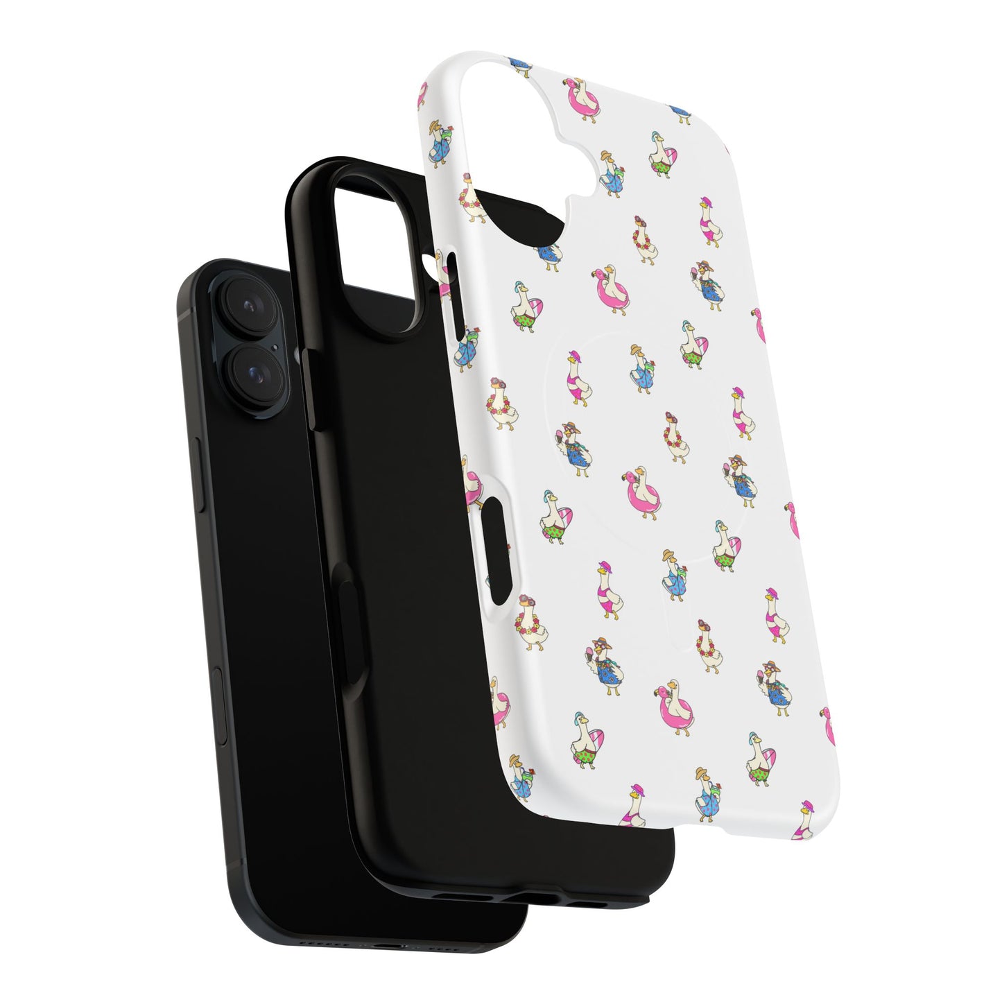 Cute Goose Summer Pattern Tough Magnetic Case