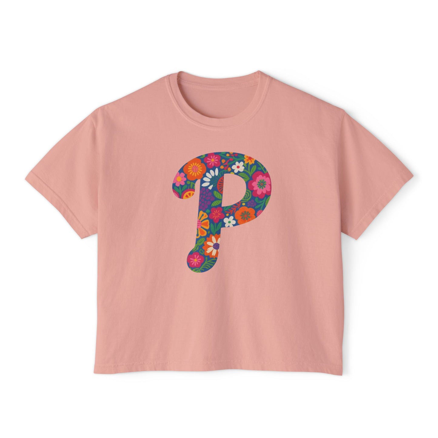 Floral  P Women's Boxy Tee
