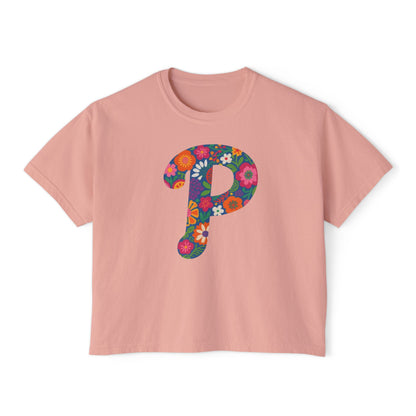 Floral  P Women's Boxy Tee
