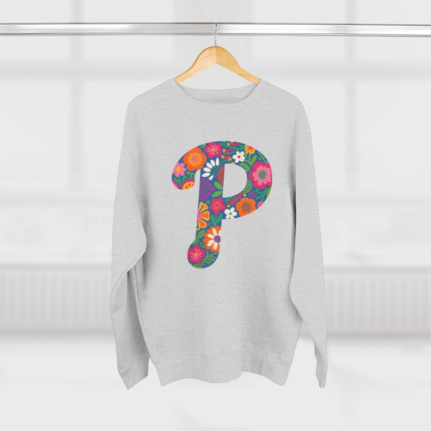 Floral  P Crewneck Sweatshirt