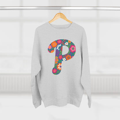 Floral  P Crewneck Sweatshirt