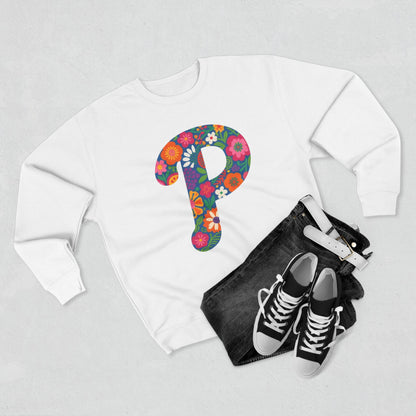 Floral  P Crewneck Sweatshirt