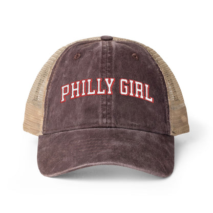 Philly Girl Women's Washed Mesh-Back Cap
