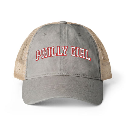 Philly Girl Women's Washed Mesh-Back Cap