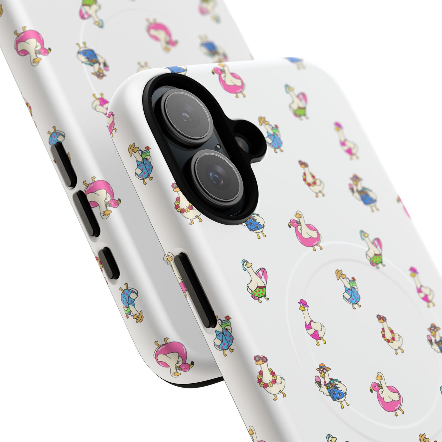 Cute Goose Summer Pattern Tough Magnetic Case