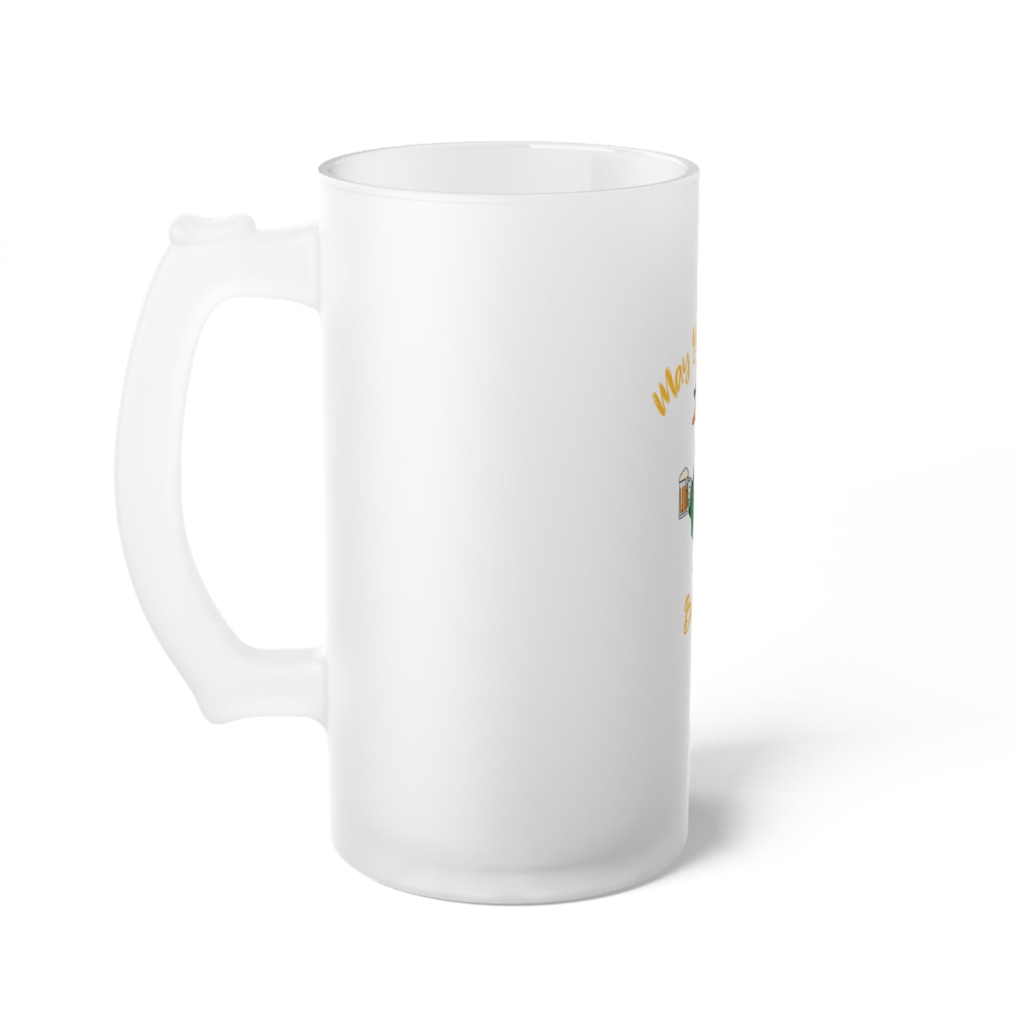 St. Patty's Goose Frosted Glass Beer Mug