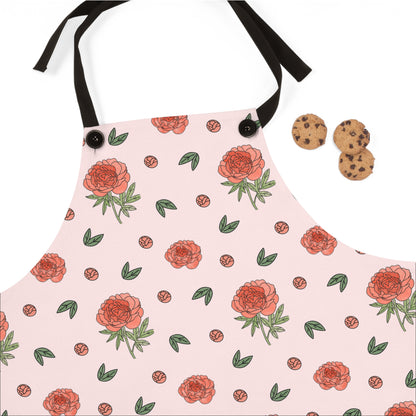 Peony Apron — Floral Kitchen Apron