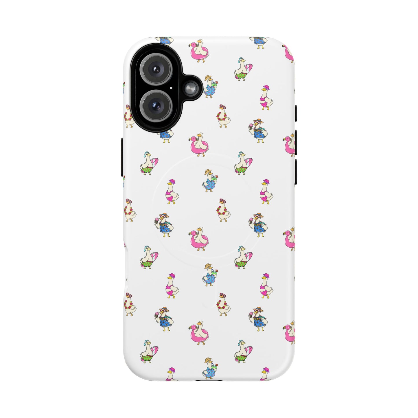 Cute Goose Summer Pattern Tough Magnetic Case