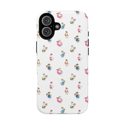 Cute Goose Summer Pattern Tough Magnetic Case