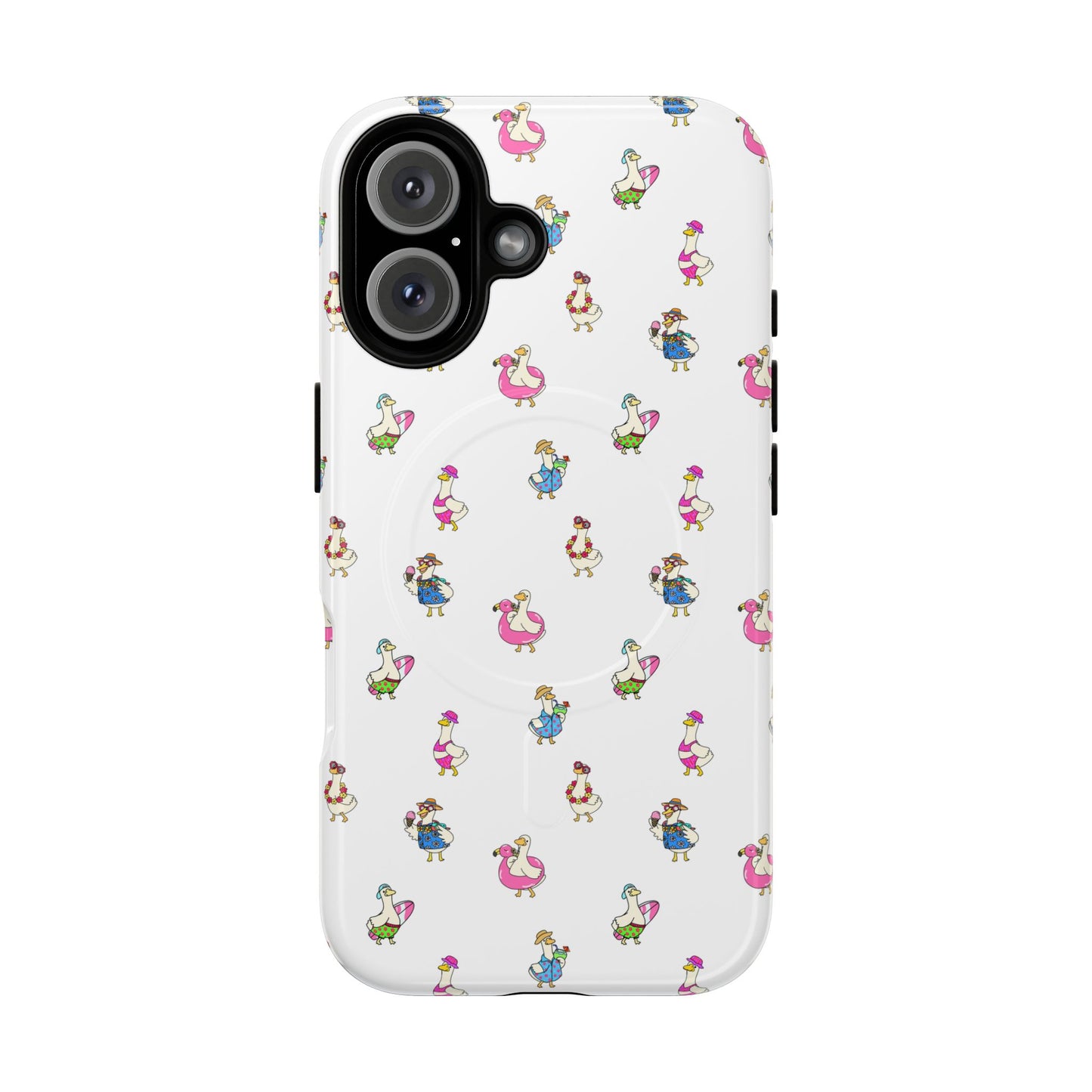 Cute Goose Summer Pattern Tough Magnetic Case