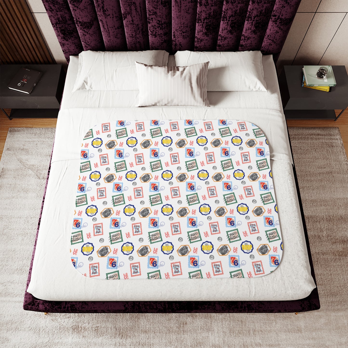 Philadelphia Teams Stamp Sherpa Blanket