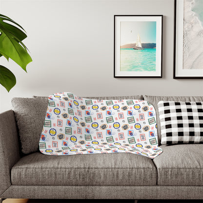 Philadelphia Teams Stamp Sherpa Blanket