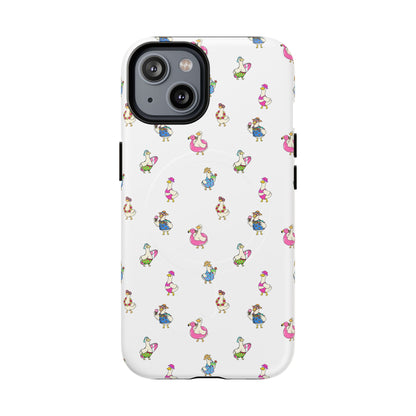 Cute Goose Summer Pattern Tough Magnetic Case