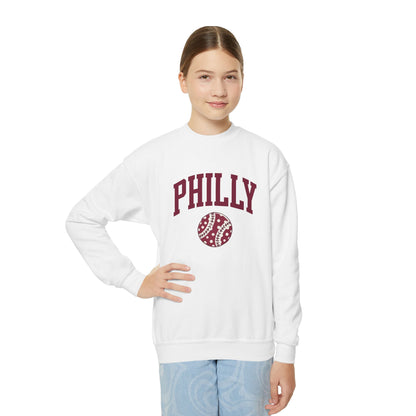 PHILLY Baseball Youth Crewneck Sweatshirt