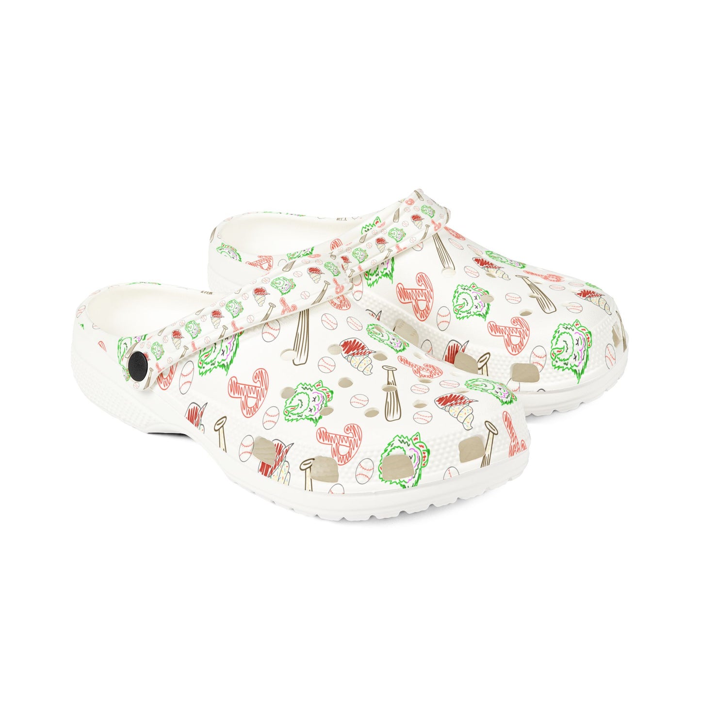 Philly Pattern Clogs — EVA Foam Slip-On Shoes