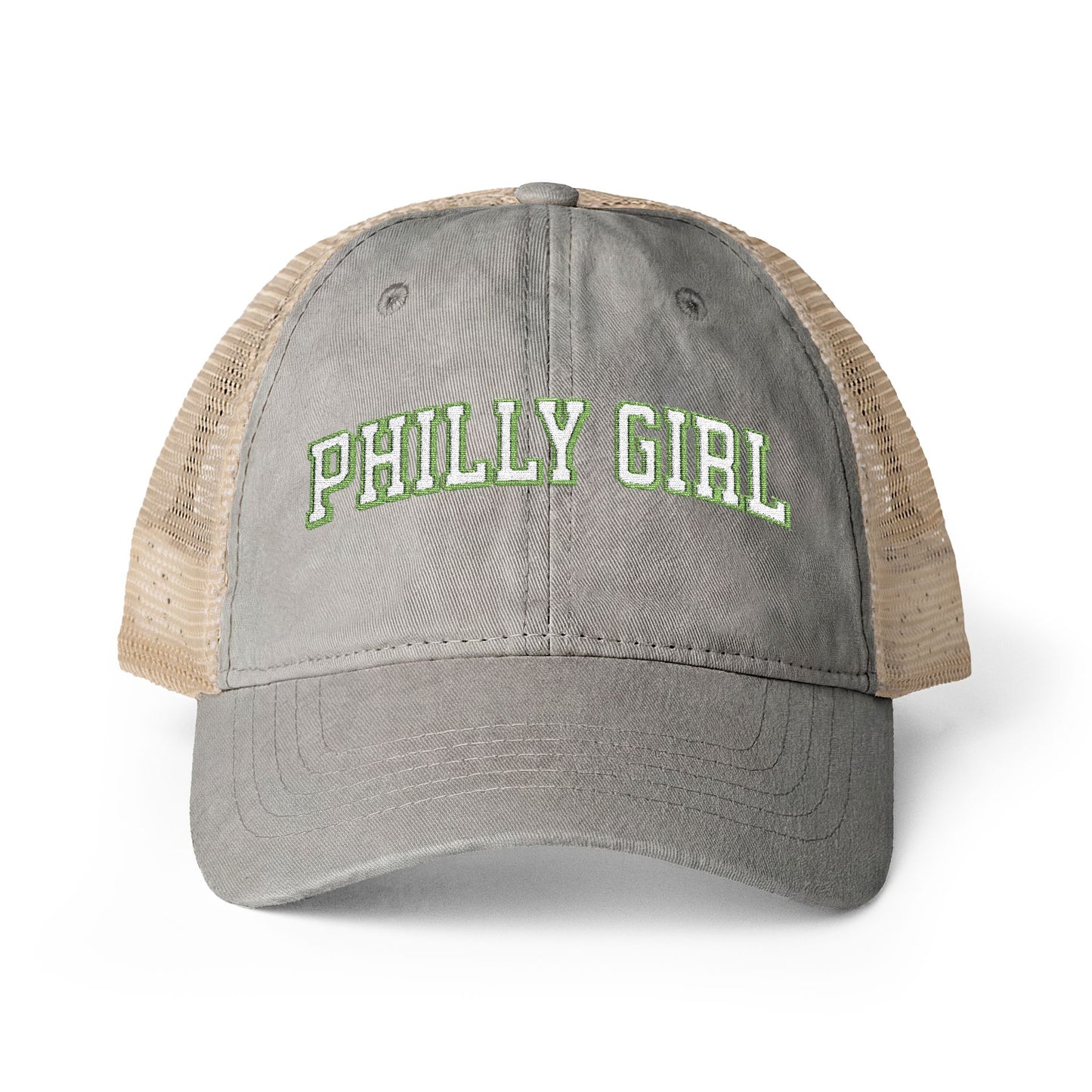 Philly Girl Women's Washed Mesh-Back Cap