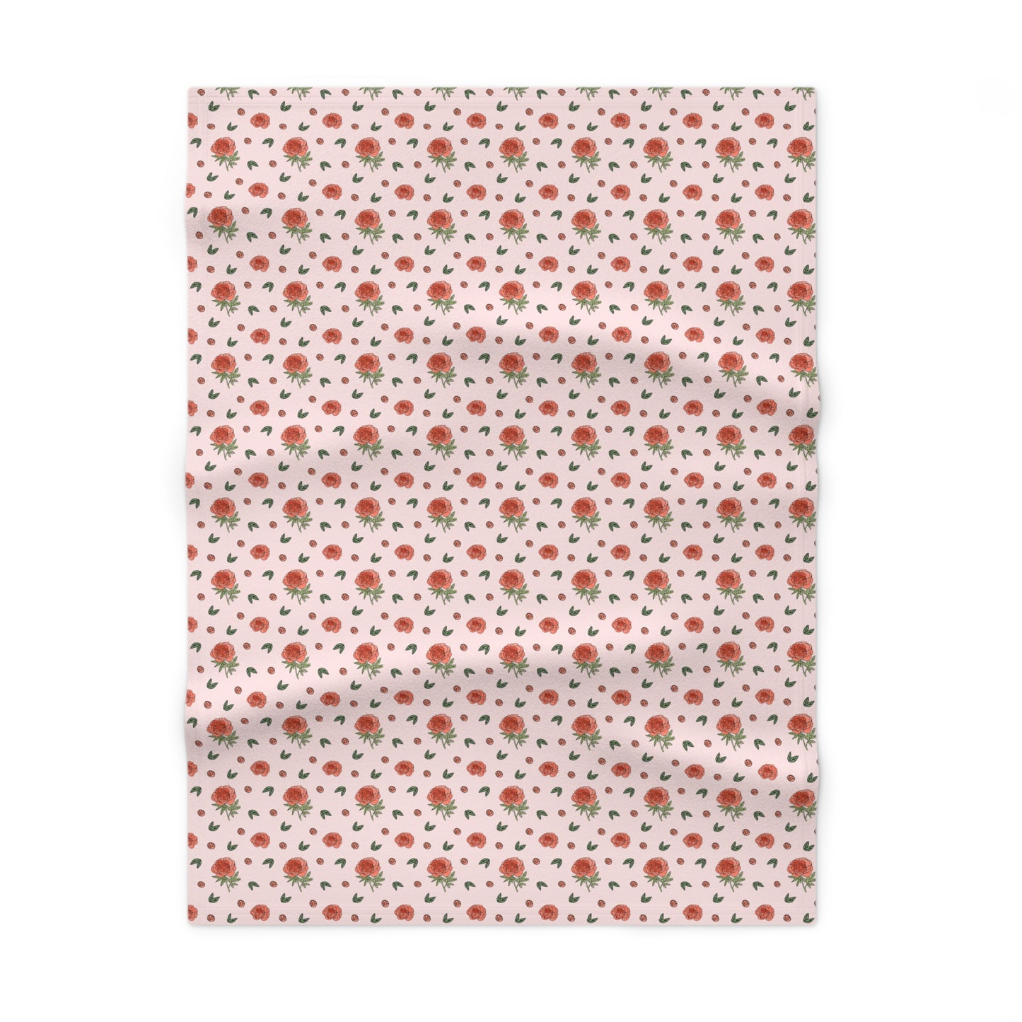 Peony Soft Fleece Baby Blanket
