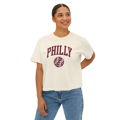 PHILLY Baseball Women's Boxy Tee