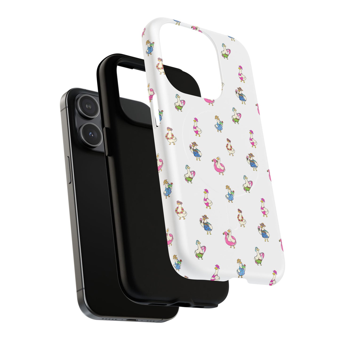 Cute Goose Summer Pattern Tough Magnetic Case