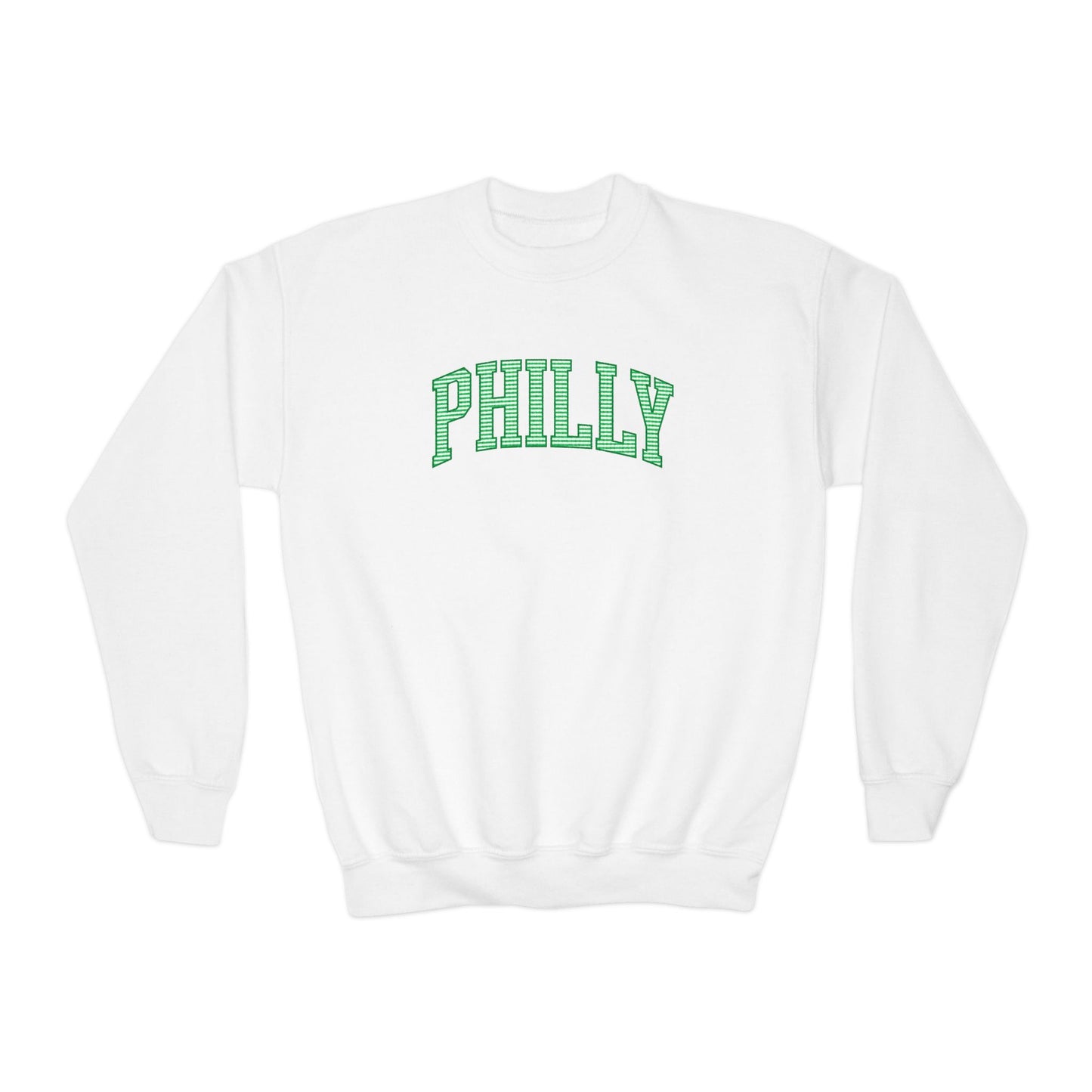 PHILLY Seersucker Youth Crewneck Sweatshirt
