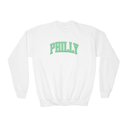 PHILLY Seersucker Youth Crewneck Sweatshirt