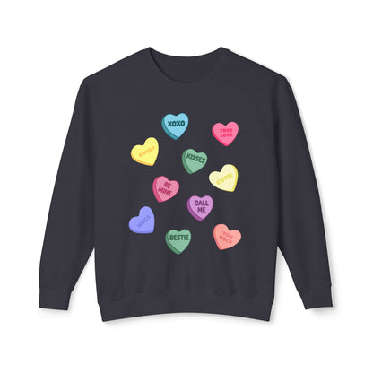 Candy Heart Crewneck Sweatshirt