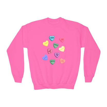 Candy Hearts Youth Sweatshirt