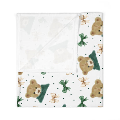 Teddy Bear Baby Swaddle Blanket