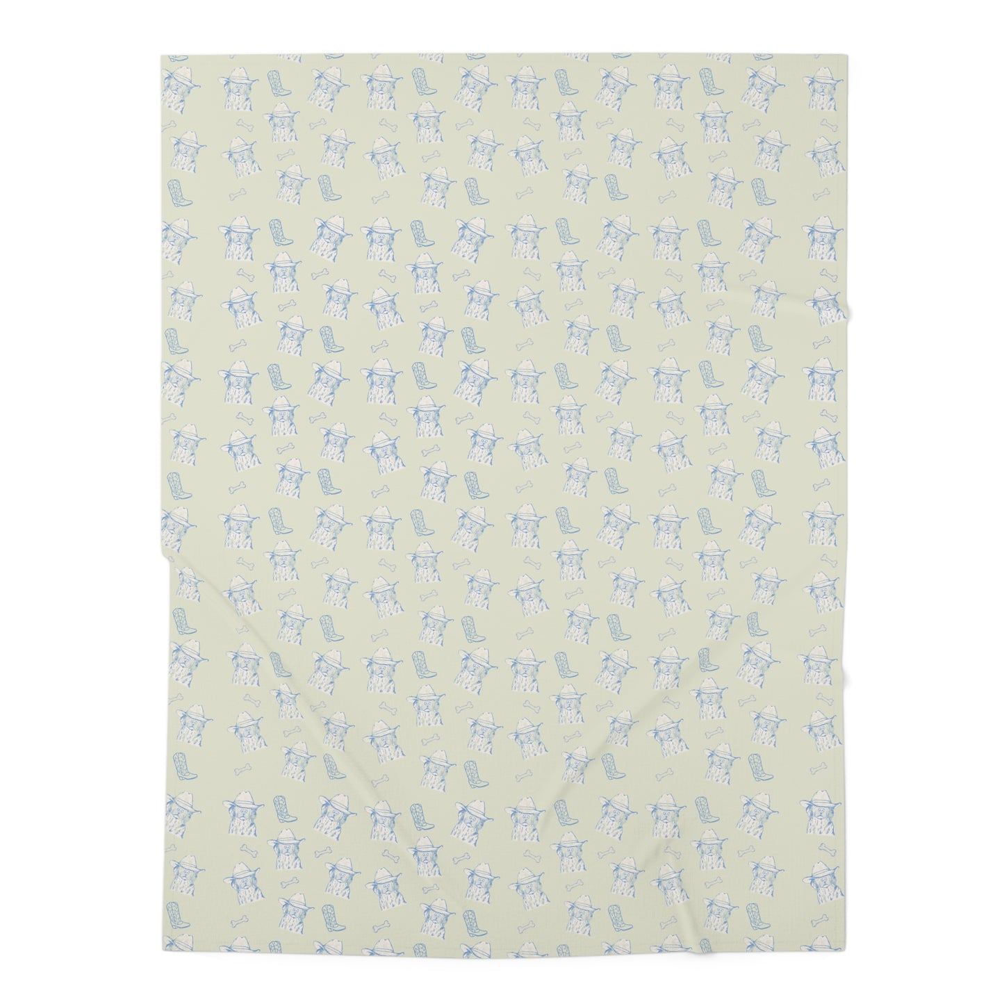 Cowboy Dog Baby Swaddle Blanket