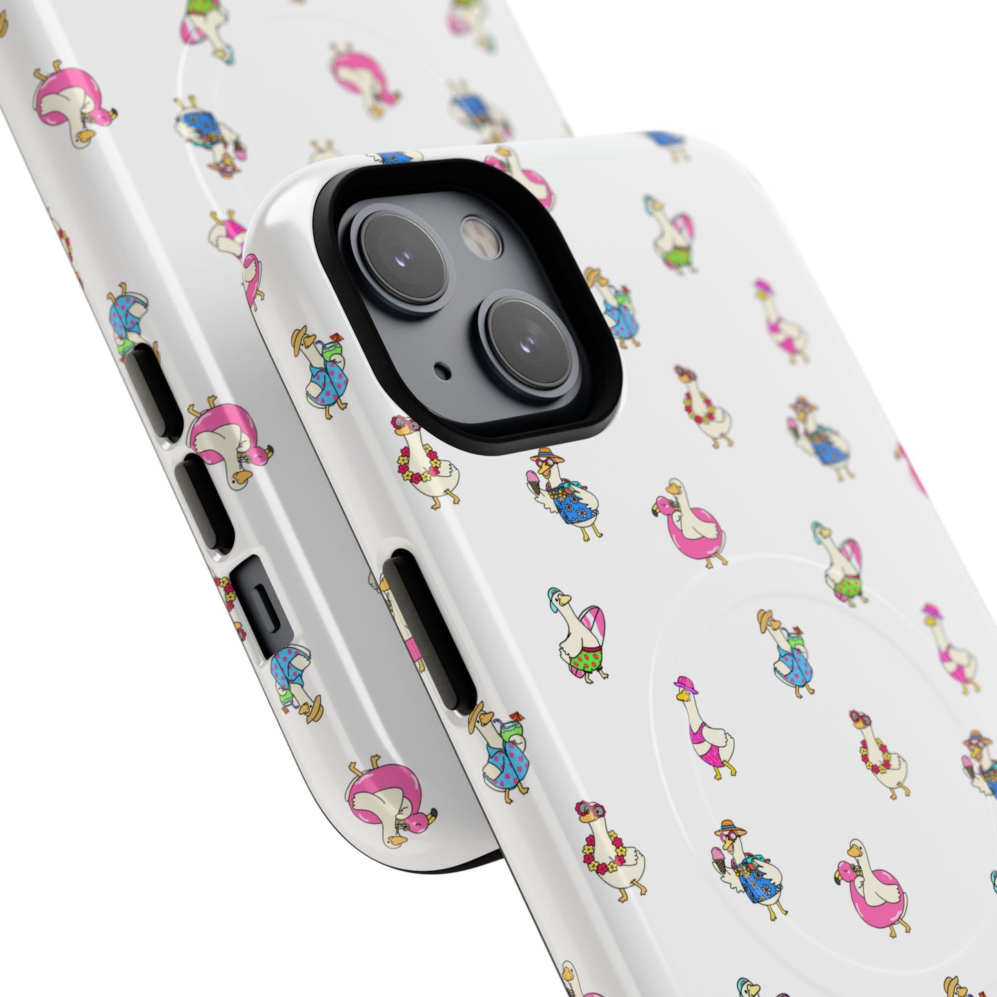 Cute Goose Summer Pattern Tough Magnetic Case