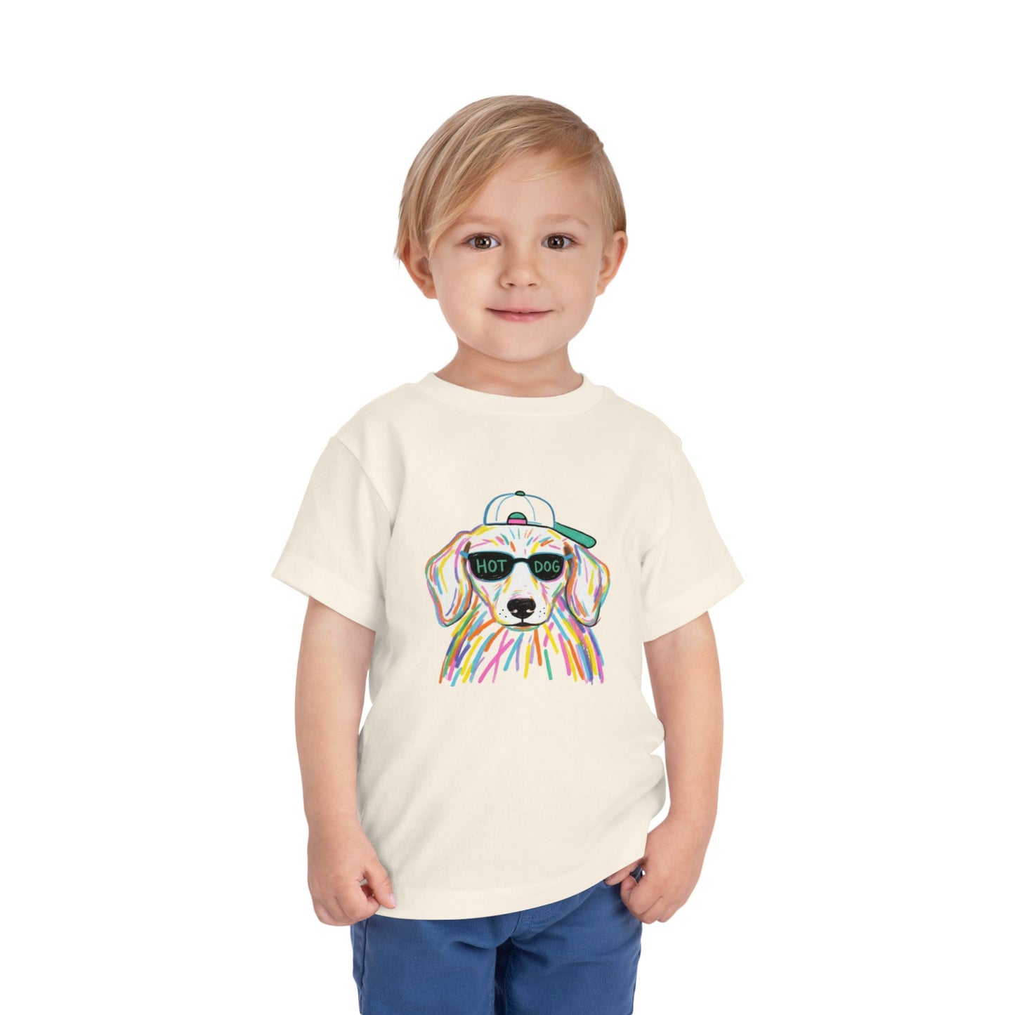 Hot Dog Toddler Short Sleeve Tee