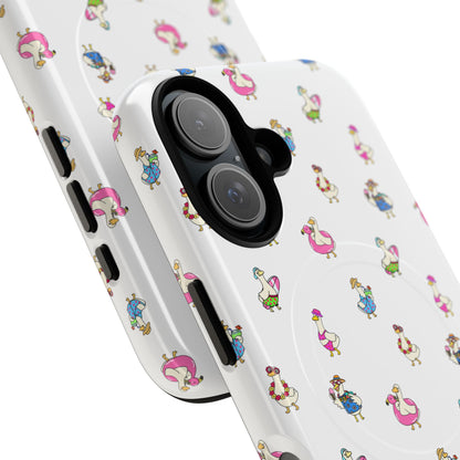 Cute Goose Summer Pattern Tough Magnetic Case