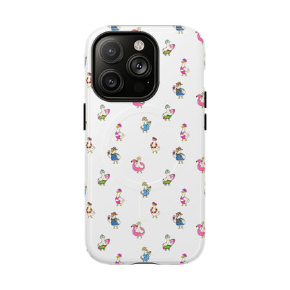 Cute Goose Summer Pattern Tough Magnetic Case