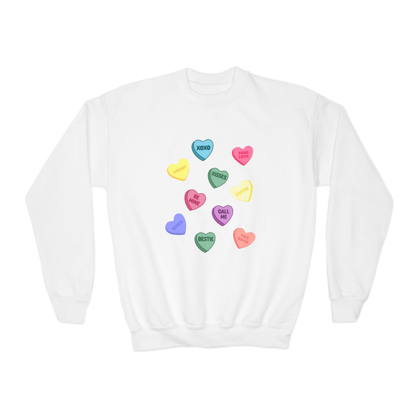 Candy Hearts Youth Sweatshirt