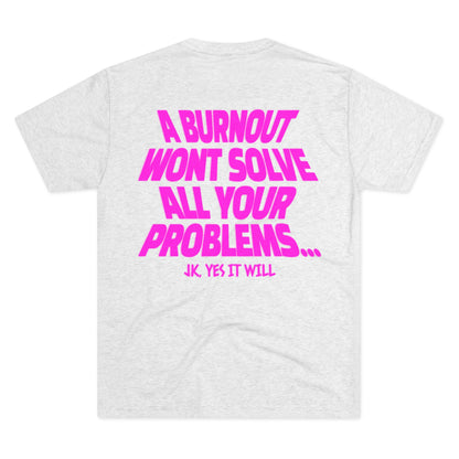 Burnout Tee Magenta