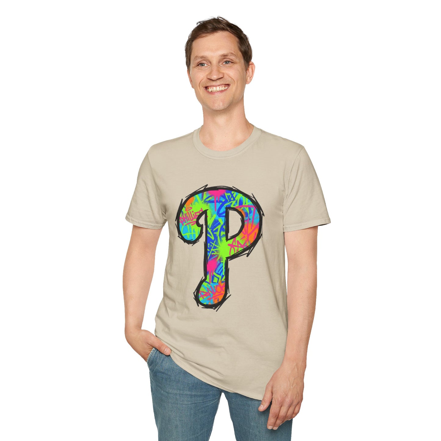 80s Funky 'P' Retro T-Shirt