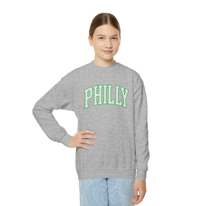 PHILLY Polka Dot Youth Crewneck Sweatshirt
