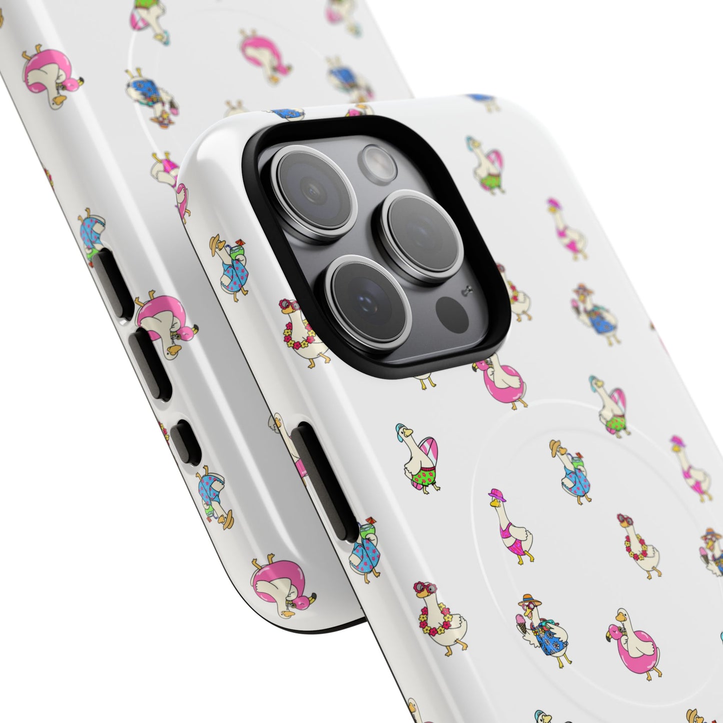 Cute Goose Summer Pattern Tough Magnetic Case
