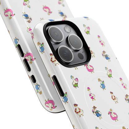 Cute Goose Summer Pattern Tough Magnetic Case
