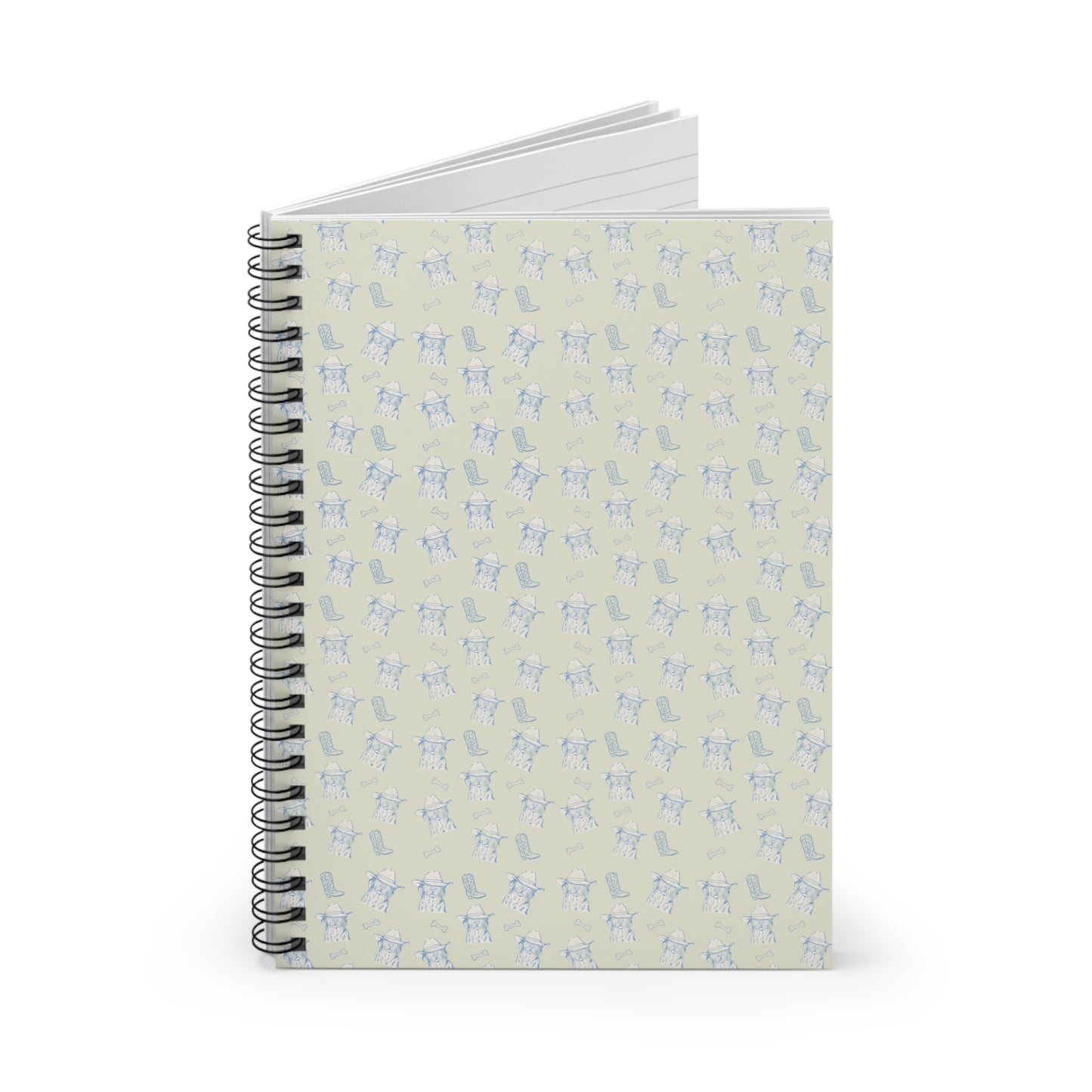 Cowboy Dog Spiral Notebook - Ruled Line