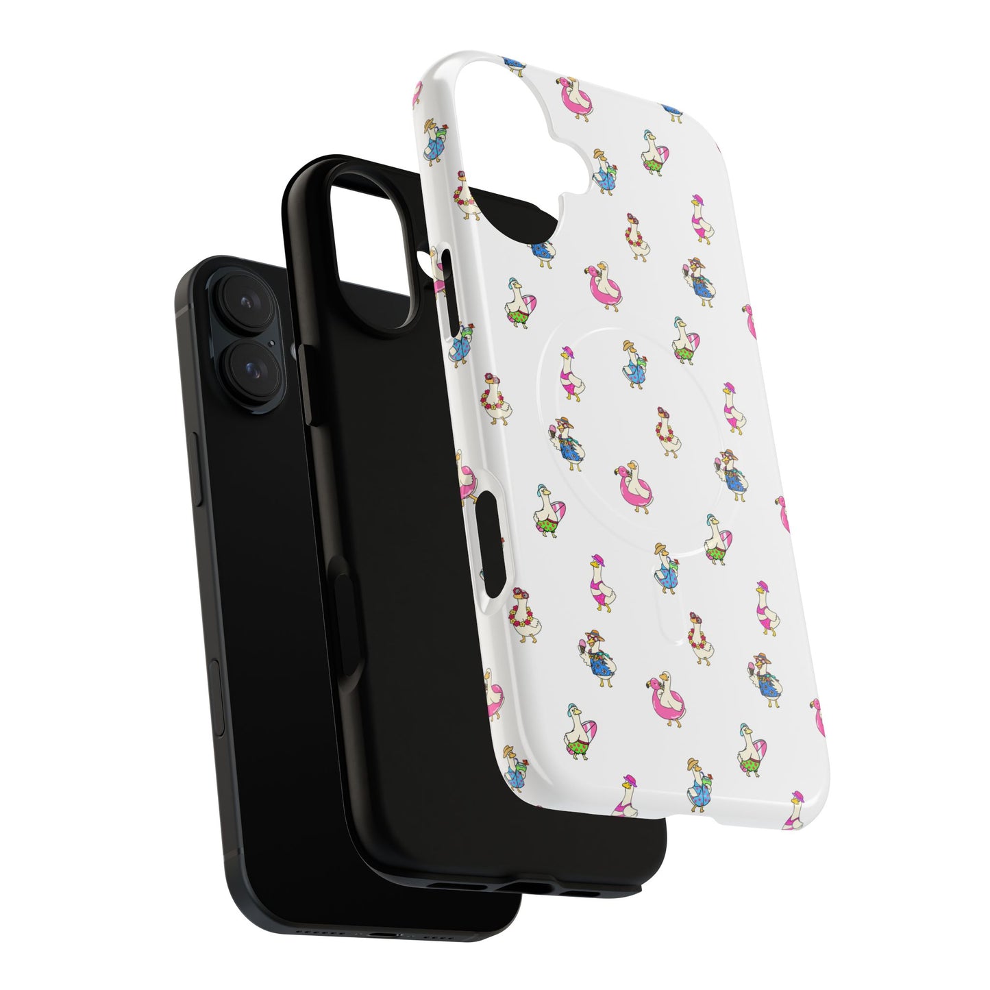 Cute Goose Summer Pattern Tough Magnetic Case